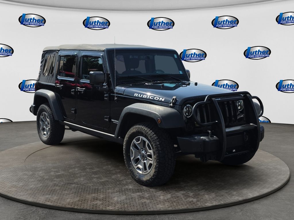 2016 Jeep Wrangler Unlimited Rubicon Black at Klick Lewis Buick Chevrolet