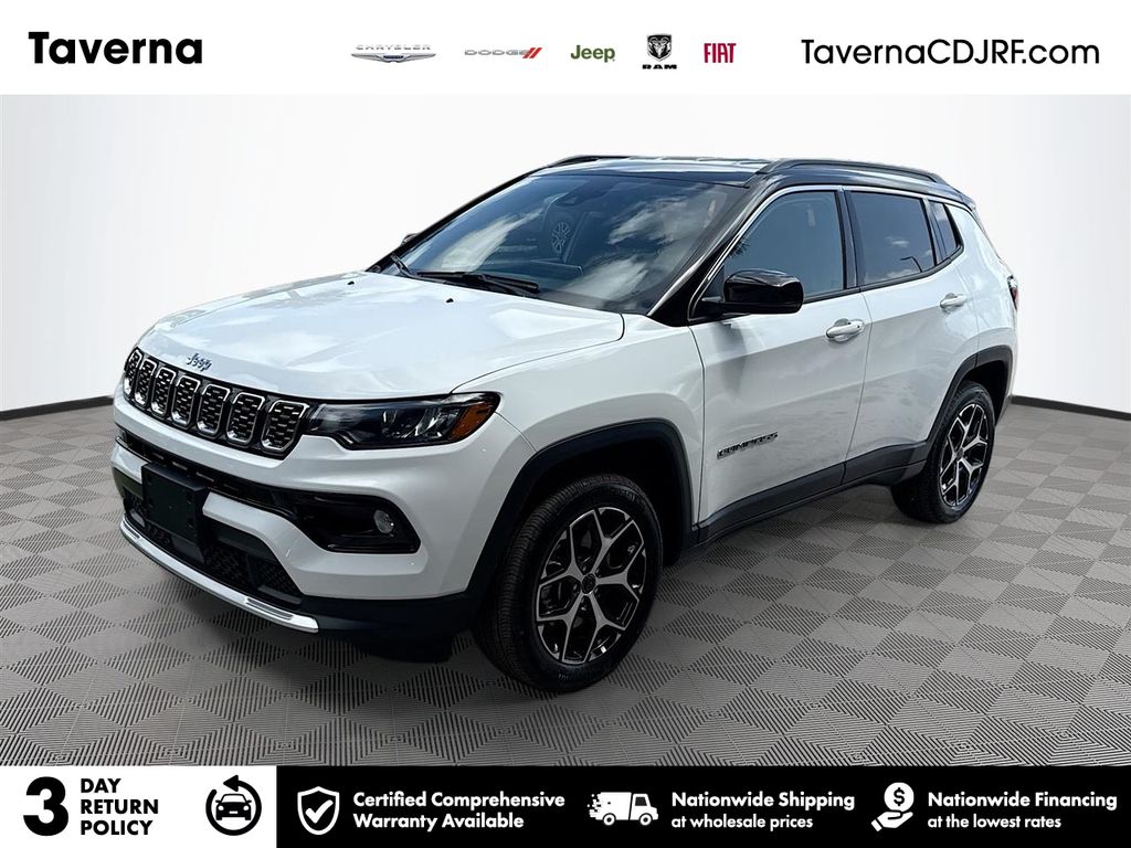 Bright White Clearcoat 2026 Jeep Compass Limited 4WD SUV / Crossover Four-Wheel Drive 8-Speed Automatic