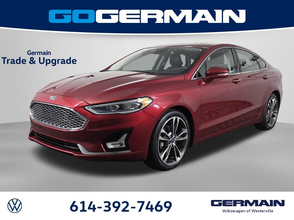 Ruby Red Metallic 2019 Ford Fusion Titanium AWD Sedan All-Wheel Drive 6-Speed Automatic