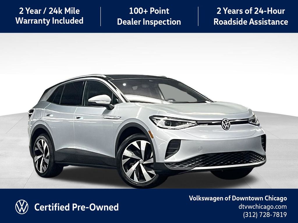 Scale Silver Metallic/Black Roof 2022 Volkswagen ID.4 SUV / Crossover All-Wheel Drive Automatic