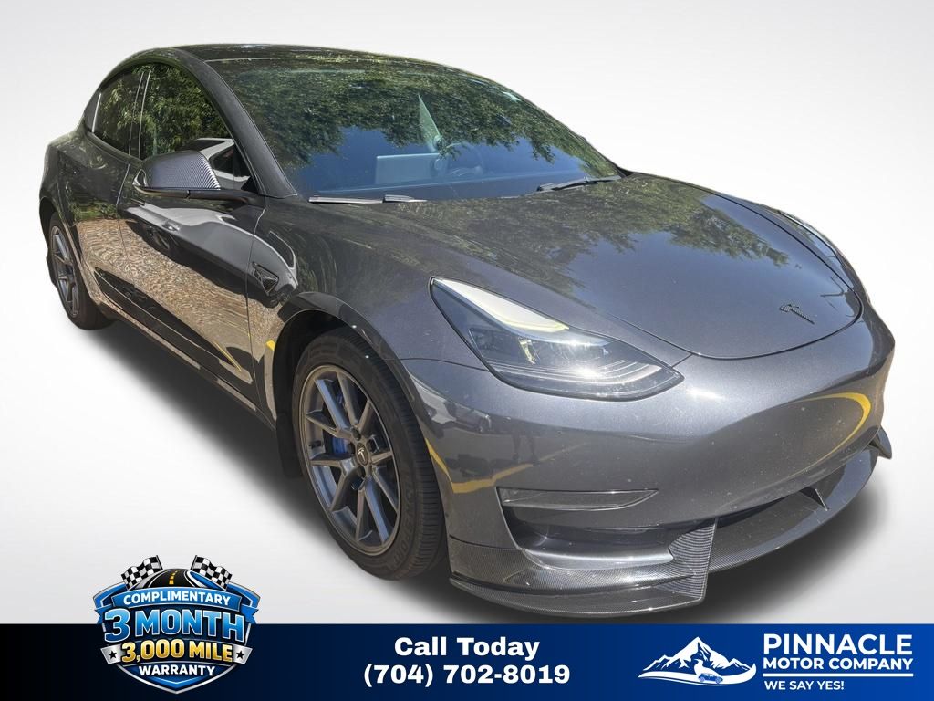 Gray 2023 Tesla Model 3 RWD Sedan Rear-Wheel Drive 1-Speed Automatic