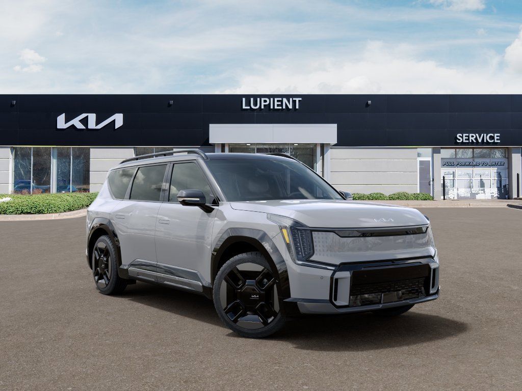 Wolf Gray/Ebony Black Roof 2026 Kia EV9 GT-Line AWD SUV / Crossover All-Wheel Drive 1-Speed Automatic