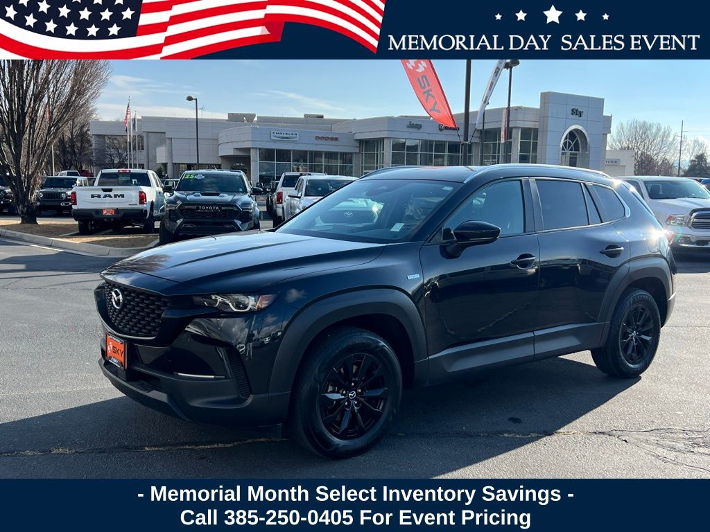 Jet Black Mica 2025 Mazda CX-50 Hybrid Preferred AWD SUV / Crossover All-Wheel Drive Continuously Variable Transmission