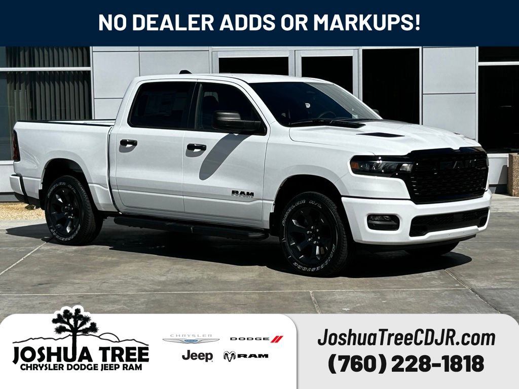 Bright White Clearcoat 2026 RAM 1500 Express Crew Cab 4WD Pickup Truck Four-Wheel Drive 8-Speed Automatic
