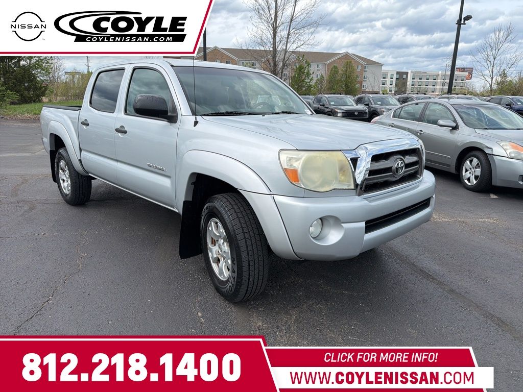 Silver Streak Mica 2009 Toyota Tacoma Double Cab V6 4WD Pickup Truck Four-Wheel Drive 5-Speed Automatic Overdrive