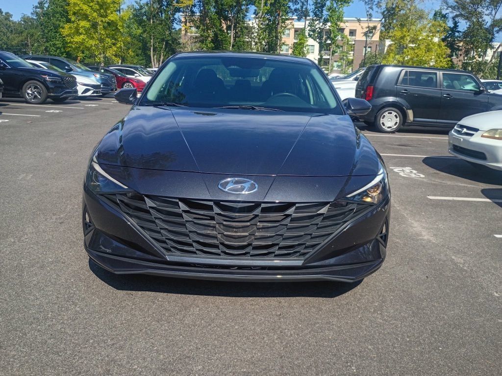 Portofino Gray 2021 Hyundai Elantra Sedan Front-Wheel Drive Continuously Variable Transmission