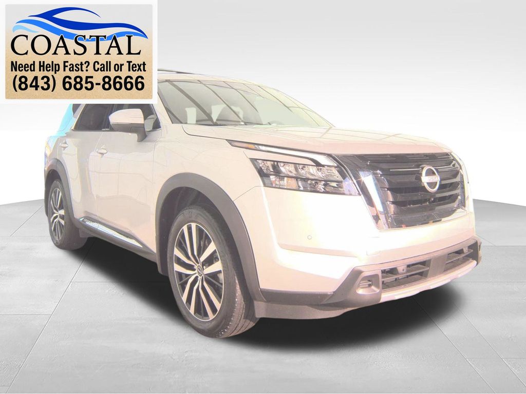 2025 Nissan Pathfinder Platinum Silver at Lugoff Nissan