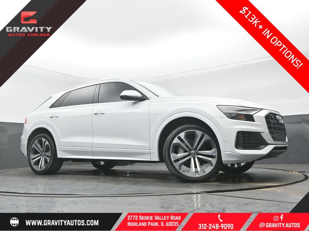Glacier White Metallic 2019 Audi Q8 quattro Prestige 55 TFSI SUV / Crossover All-Wheel Drive 8-Speed Automatic