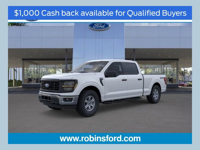 Oxford White 2026 Ford F-150 XL SuperCrew 4WD Pickup Truck Four-Wheel Drive Automatic