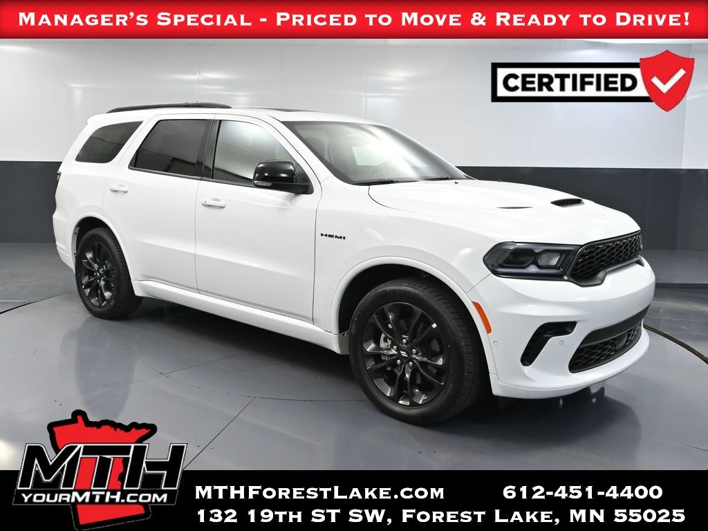 White Knuckle Clearcoat 2025 Dodge Durango SUV / Crossover All-Wheel Drive 8-Speed Automatic