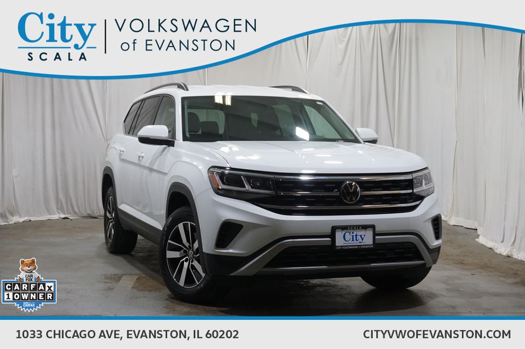Pure White 2023 Volkswagen Atlas SUV / Crossover All-Wheel Drive 8-Speed Automatic
