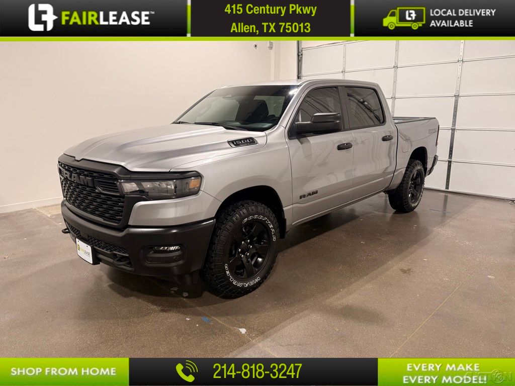 Billet Silver Metallic Clearcoat 2025 RAM 1500 Warlock 4dr Crew Cab 4WD Pickup Truck Four-Wheel Drive 8-Speed Automatic