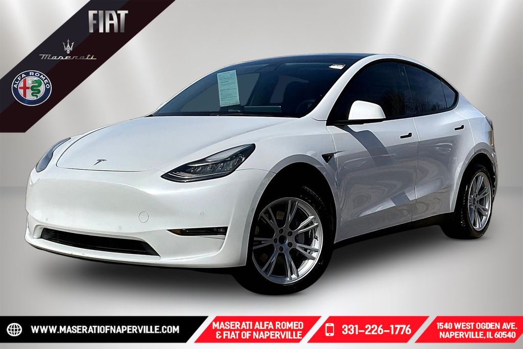 White 2021 Tesla Model Y Long Range AWD SUV / Crossover All-Wheel Drive 1-Speed Automatic