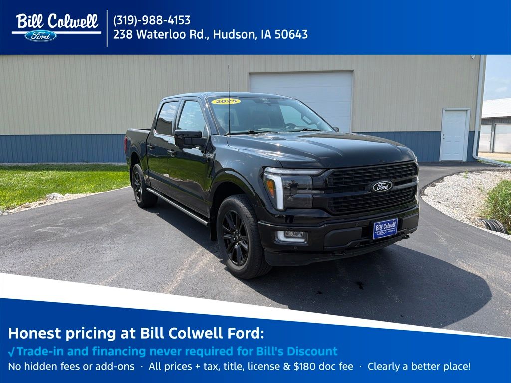Agate Black Metallic 2025 Ford F-150 Pickup Truck Four-Wheel Drive Automatic