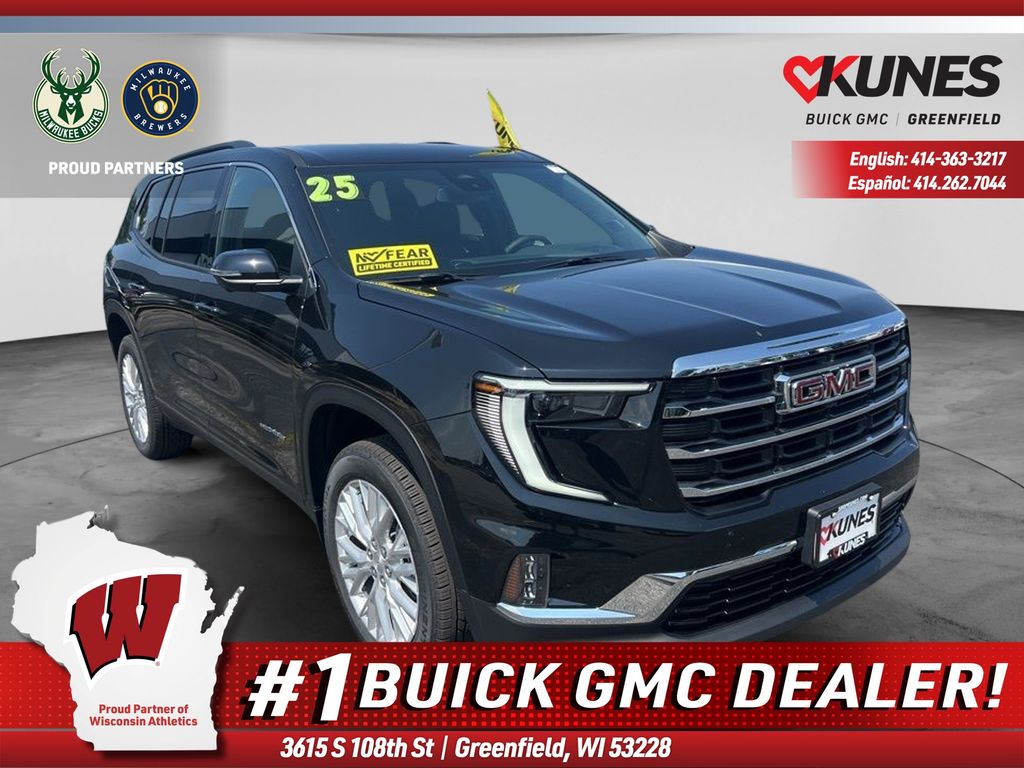 Black (Ebony Twilight Metallic) 2025 GMC Acadia SUV / Crossover Front-Wheel Drive 8-Speed Automatic