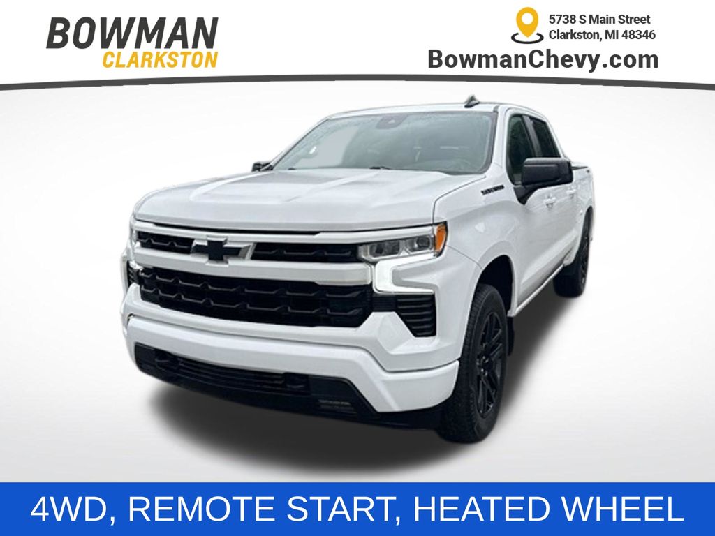 Summit White 2023 Chevrolet Silverado 1500 Pickup Truck Four-Wheel Drive Automatic