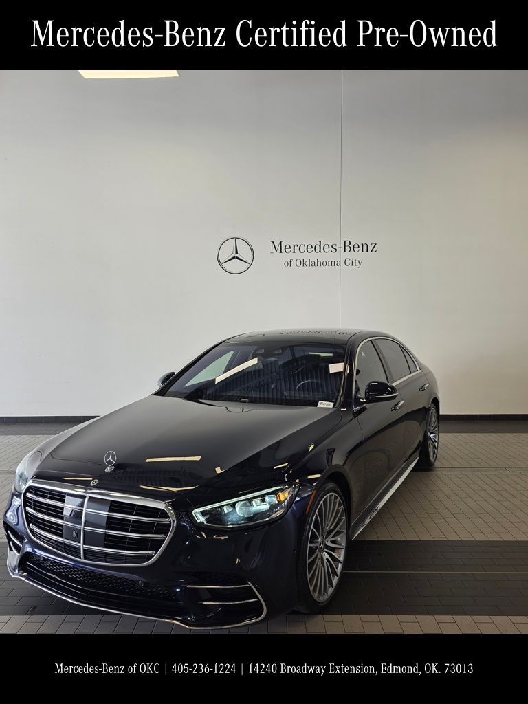 Nautical Blue Metallic 2022 Mercedes-Benz S-Class S 580 4MATIC AWD Sedan All-Wheel Drive 9-Speed Automatic