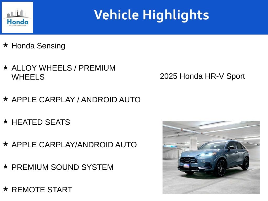 2025 Honda HR-V Sport 7