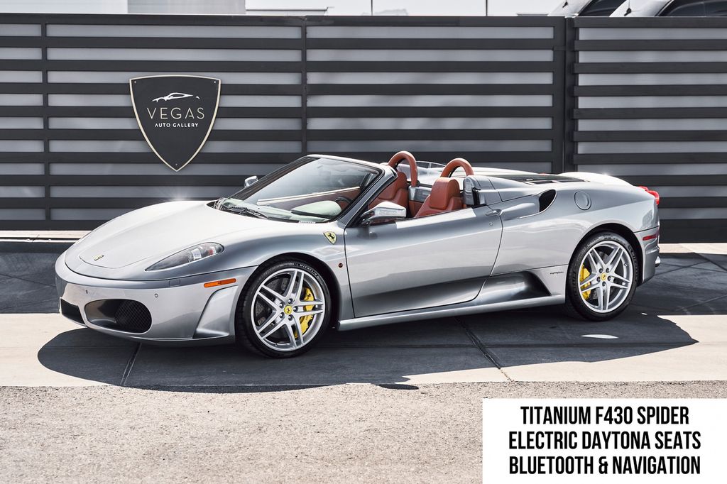 Grigio Titanio 2009 Ferrari F430 Spider Convertible Rear-Wheel Drive 6-Speed Automatic