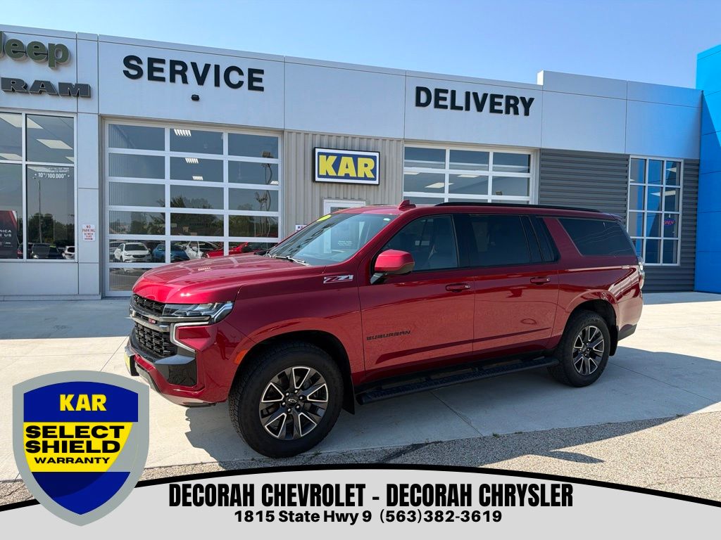 Cherry Red Tintcoat 2021 Chevrolet Suburban SUV / Crossover Four-Wheel Drive 