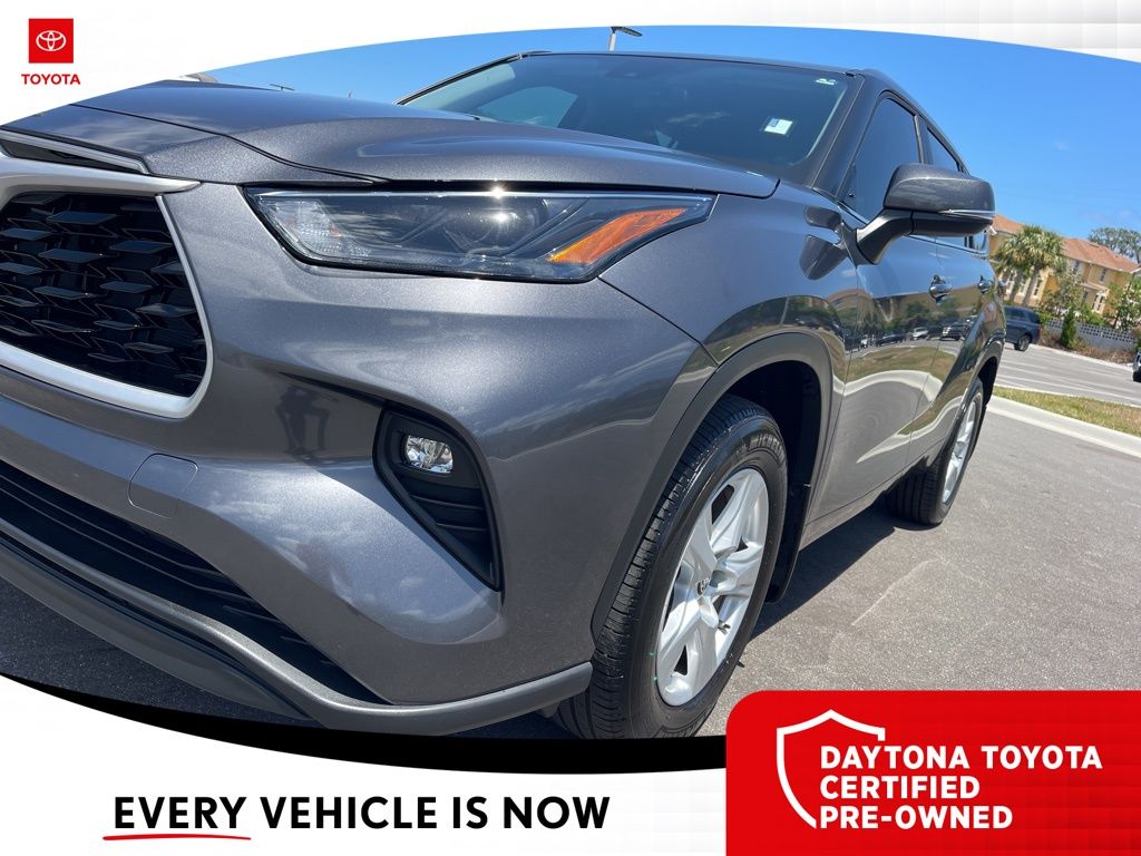 Certified 2024 Toyota Highlander LE with VIN 5TDKDRBH1RS548393 for sale in Daytona Beach, FL