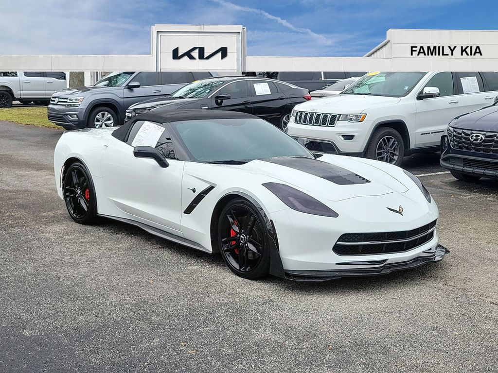 Arctic White 2014 Chevrolet Corvette Stingray Z51 2LT Convertible RWD Convertible Rear-Wheel Drive 6-Speed Automatic