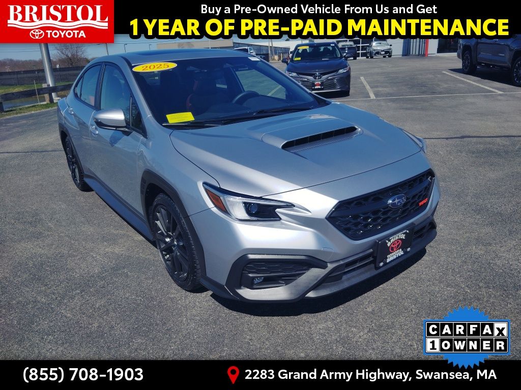 Ice Silver Metallic 2025 Subaru WRX Limited AWD Sedan All-Wheel Drive 6-Speed Manual