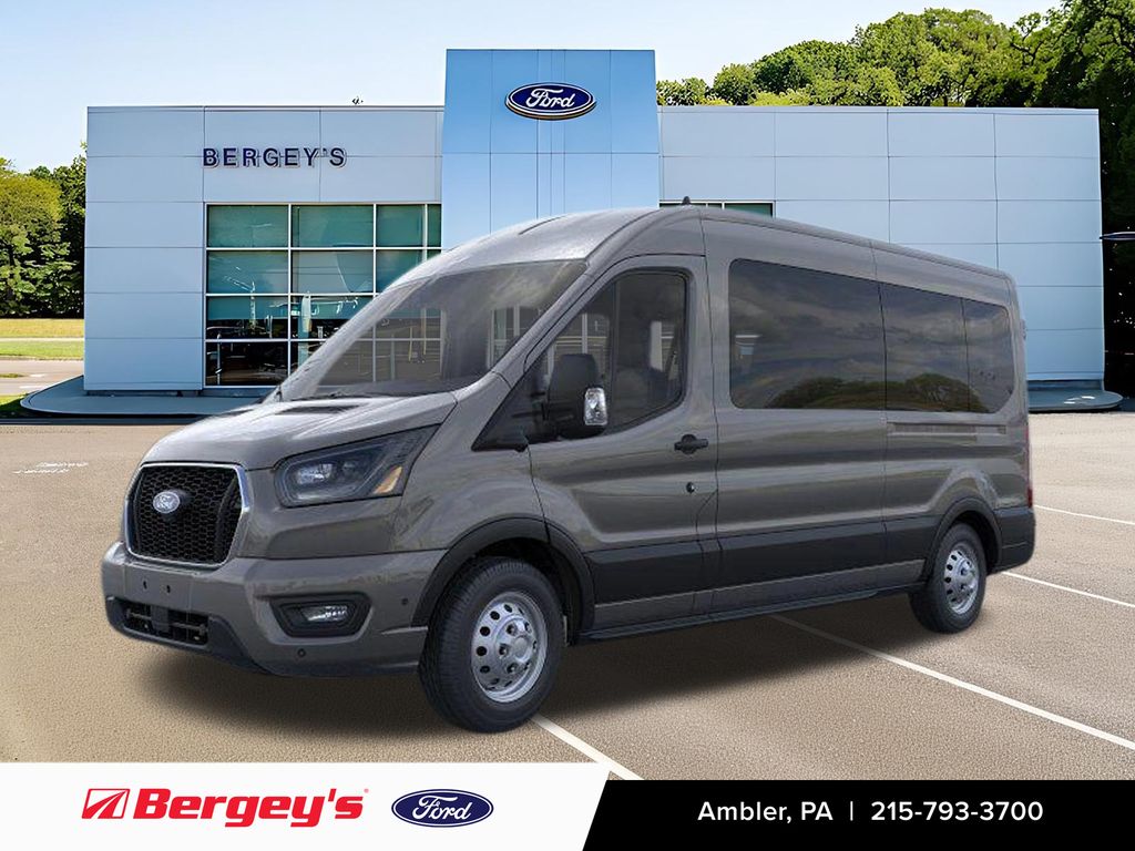 Carbonized Gray Metallic 2026 Ford Transit Passenger Van All-Wheel Drive 