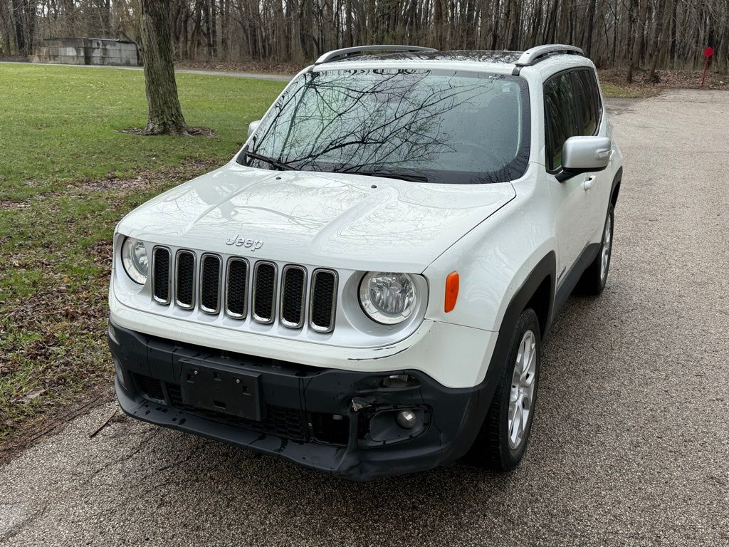 Alpine White 2018 Jeep Renegade Limited 4WD SUV / Crossover Four-Wheel Drive 9-Speed Automatic