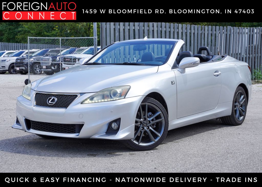 Silver 2014 Lexus IS Convertible Rear-Wheel Drive 6-Speed Automatic