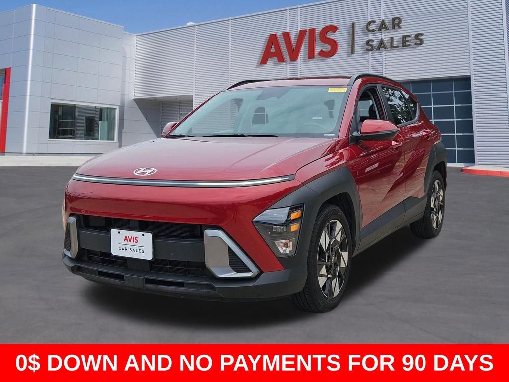 Red Metallic 2025 Hyundai Kona SEL FWD SUV / Crossover Front-Wheel Drive Continuously Variable Transmission
