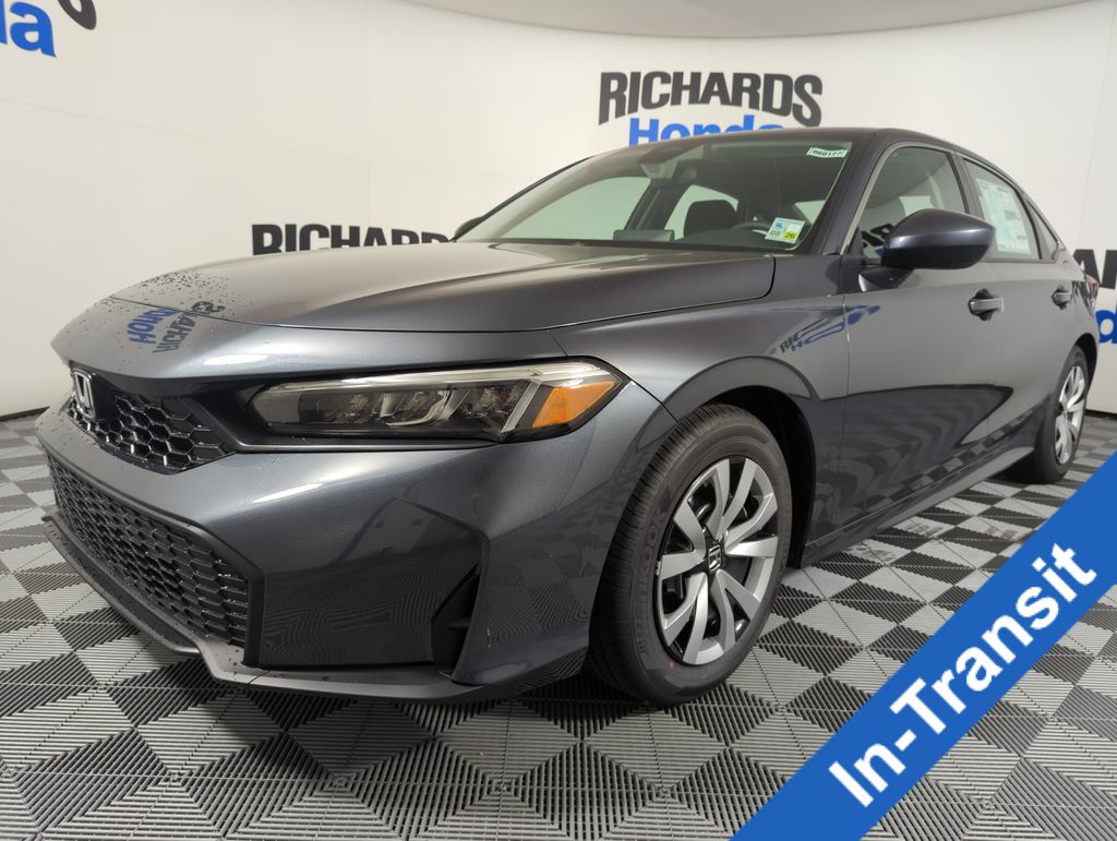 Meteorite Gray Metallic 2026 Honda Civic Sedan Front-Wheel Drive Continuously Variable Transmission