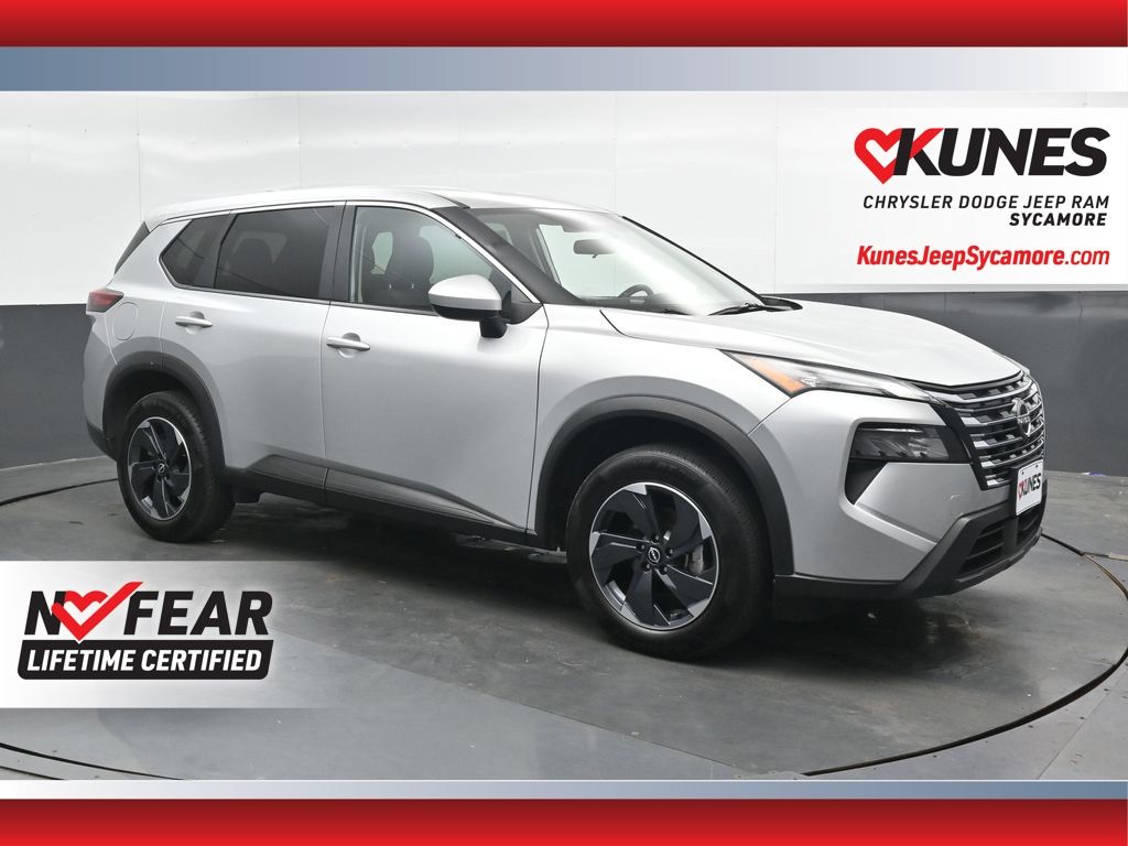Brilliant Silver Metallic 2025 Nissan Rogue SUV / Crossover All-Wheel Drive Continuously Variable Transmission