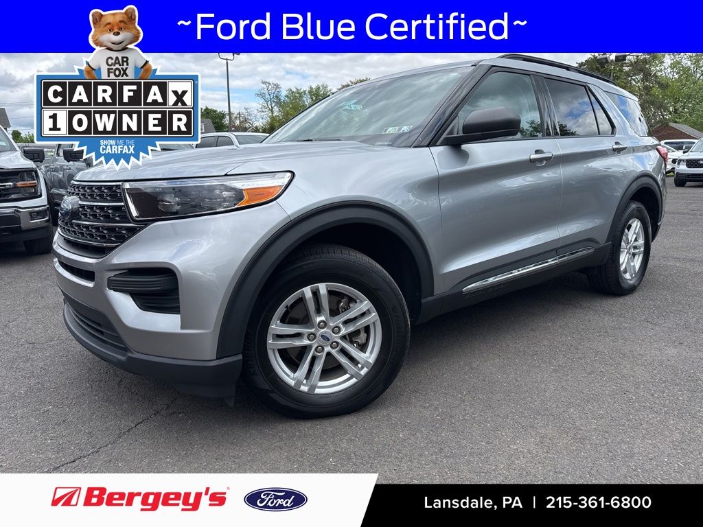 Silver Metallic 2023 Ford Explorer XLT AWD SUV / Crossover All-Wheel Drive 10-Speed Automatic