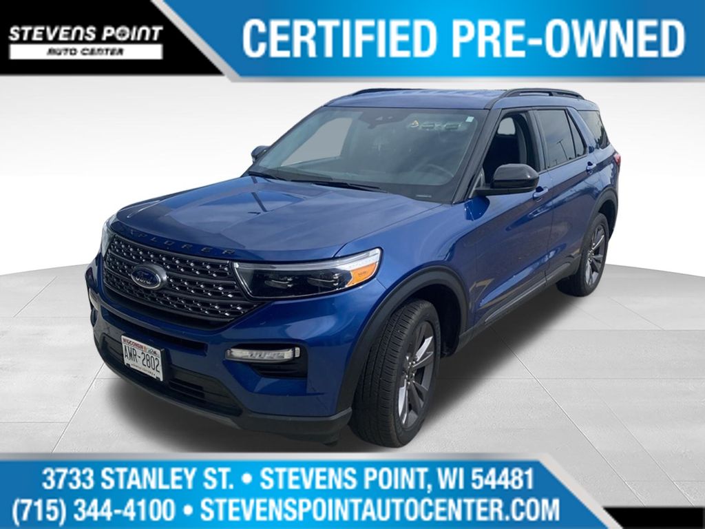 Atlas Blue Metallic 2023 Ford Explorer SUV / Crossover All-Wheel Drive Automatic