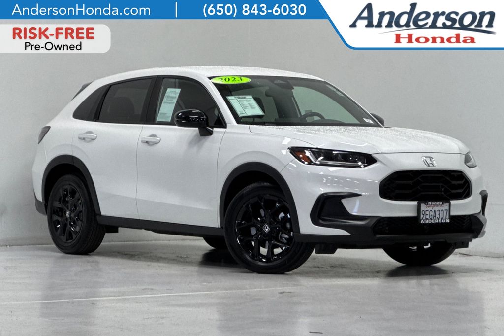 Platinum White Pearl 2023 Honda HR-V Sport AWD SUV / Crossover All-Wheel Drive Continuously Variable Transmission