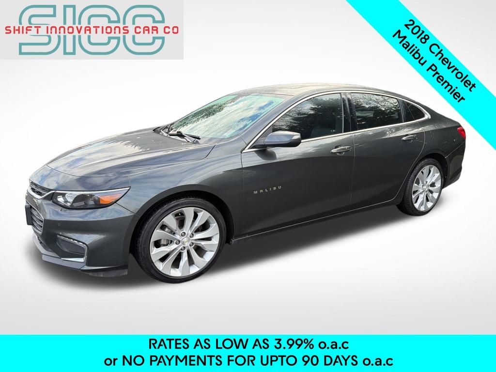 Nightfall Gray Metallic 2018 Chevrolet Malibu Premier FWD Sedan Front-Wheel Drive 9-Speed Automatic