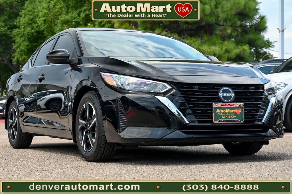 Super Black 2025 Nissan Sentra Sedan Front-Wheel Drive Continuously Variable Transmission