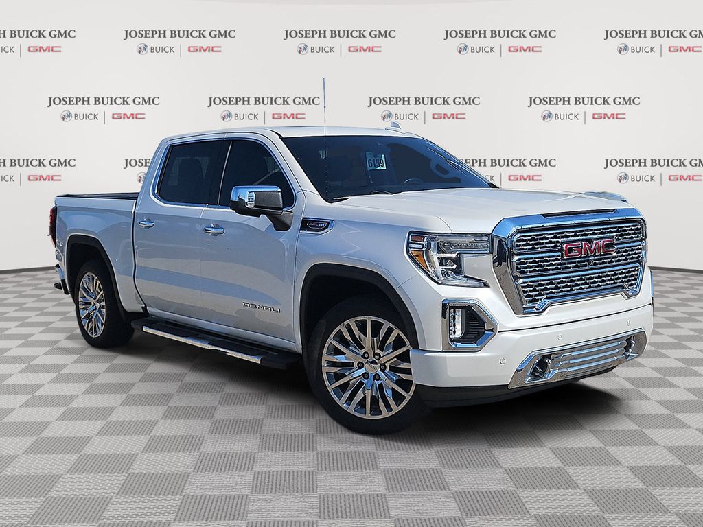 White Frost 2019 GMC Sierra 1500 Pickup Truck Four-Wheel Drive Automatic