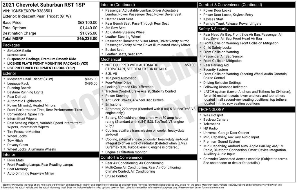 2021 Chevrolet Suburban RST