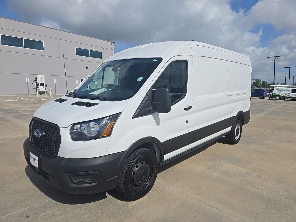 Oxford White 2023 Ford Transit Cargo 250 Medium Roof LB RWD Van Rear-Wheel Drive