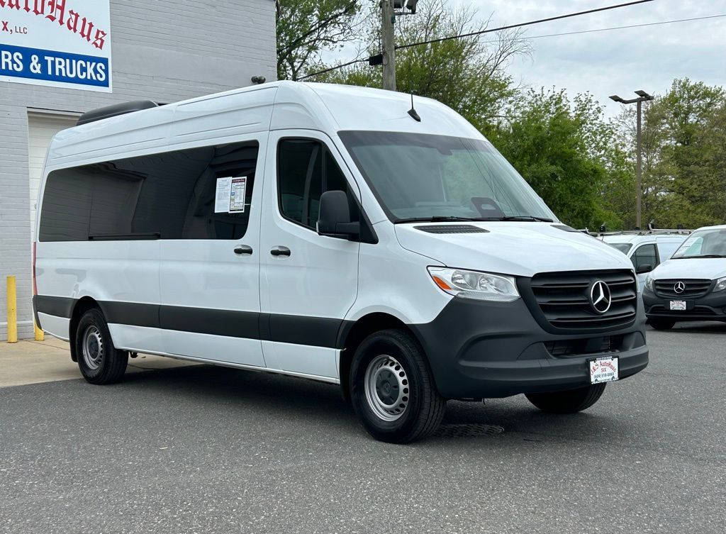 White 2025 Mercedes-Benz Sprinter 2500 170 High Roof Passenger Van RWD Van Rear-Wheel Drive 9-Speed Automatic