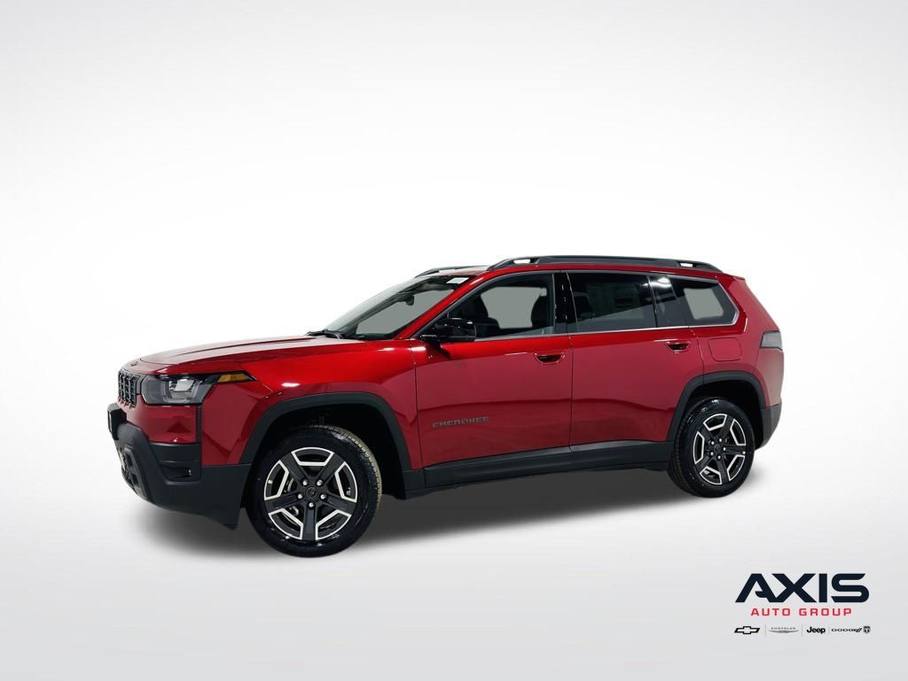 Red Hot Pearlcoat 2026 Jeep Cherokee SUV / Crossover Four-Wheel Drive Continuously Variable Transmission