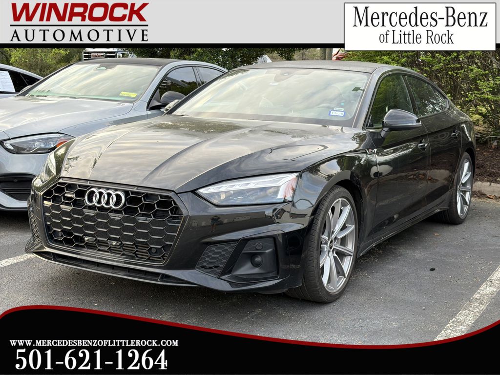 Mythos Black Metallic 2025 Audi A5 Sportback quattro Premium S Line 45 TFSI Sedan All-Wheel Drive 7-Speed Automatic