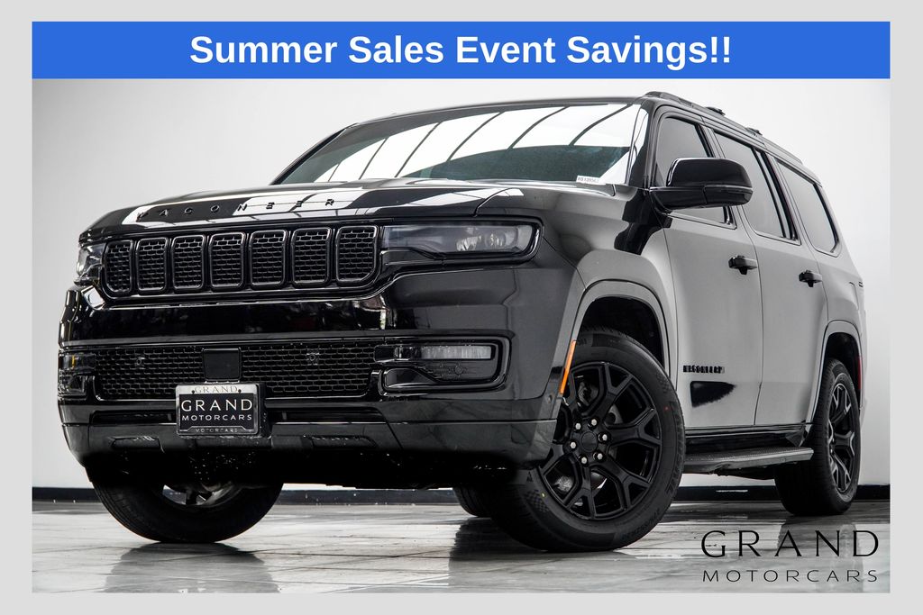 Diamond Black Crystal Pearlcoat 2024 Jeep Wagoneer SUV / Crossover Four-Wheel Drive 8-Speed Automatic