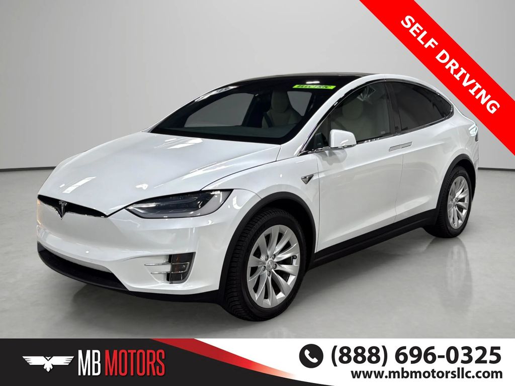 White 2019 Tesla Model X SUV / Crossover All-Wheel Drive 1-Speed Automatic