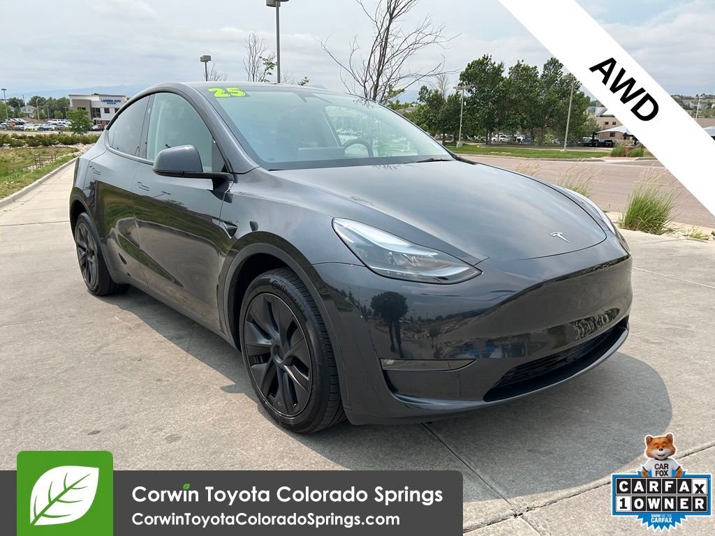 Stealth Gray 2025 Tesla Model Y SUV / Crossover All-Wheel Drive 1-Speed Automatic