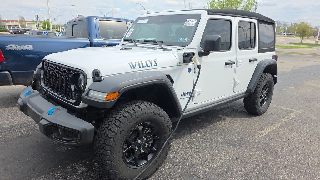 Bright White Clearcoat 2024 Jeep Wrangler 4xe Willys 4WD SUV / Crossover Four-Wheel Drive 8-Speed Automatic