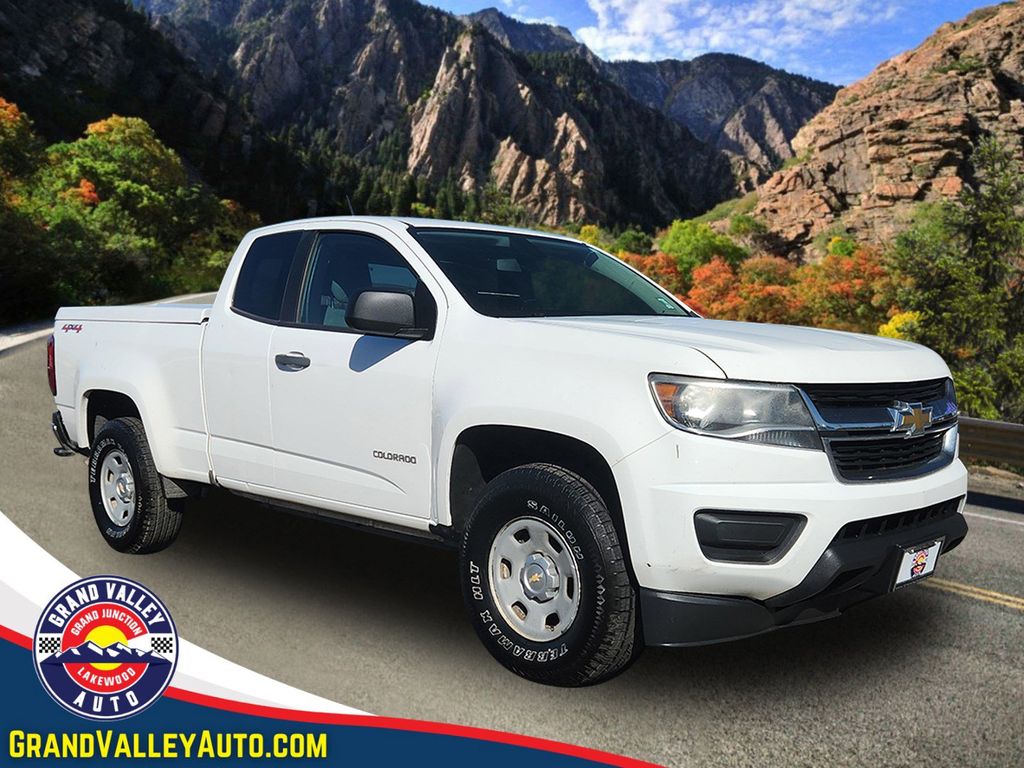 Summit White 2015 Chevrolet Colorado Work Truck Extended Cab LB 4WD Pickup Truck Four-Wheel Drive 6-Speed Automatic