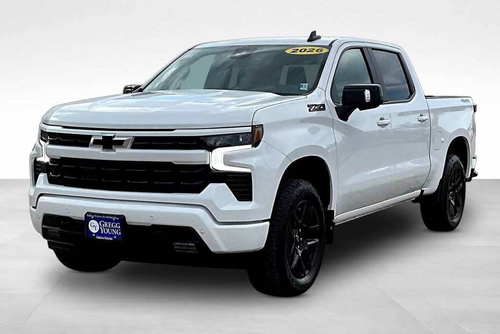 Summit White 2026 Chevrolet Silverado 1500 Pickup Truck Four-Wheel Drive Automatic